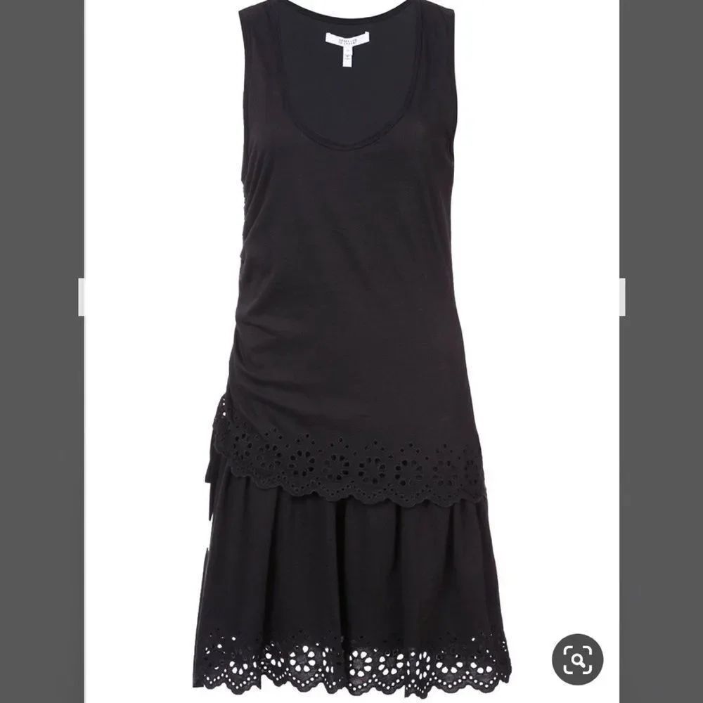 Derek Lam 10 Crosby sundress NWT sleeveless tiered dress black in medium